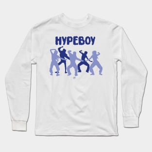 silhouette of the dance of the group new jeans in the hypeboy era Long Sleeve T-Shirt